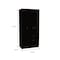 Tuhome Primavera Armoire, Double Door Cabinets, One Drawer, Metal Rod, Five Shelves, Black/White CLW5952 - alternate 7
